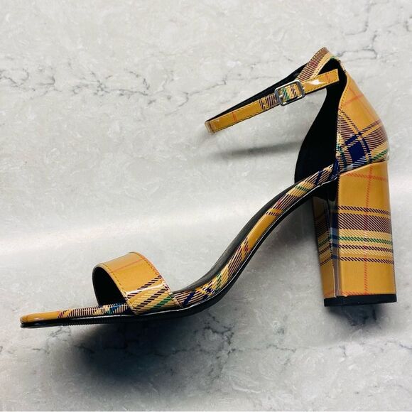 Madden Girl Women's Beella Mustard Plaid 9.5 NEW - Picture 9 of 14